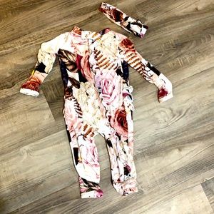 Posh Peanut Onesie with Bow